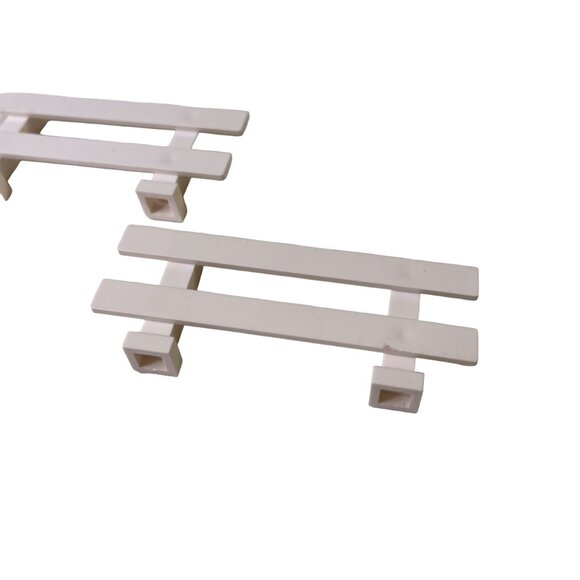 Lego Duplo White Ranch Fence White Model 31021 Replacement Farm Part Set 2 u - Picture 2 of 6